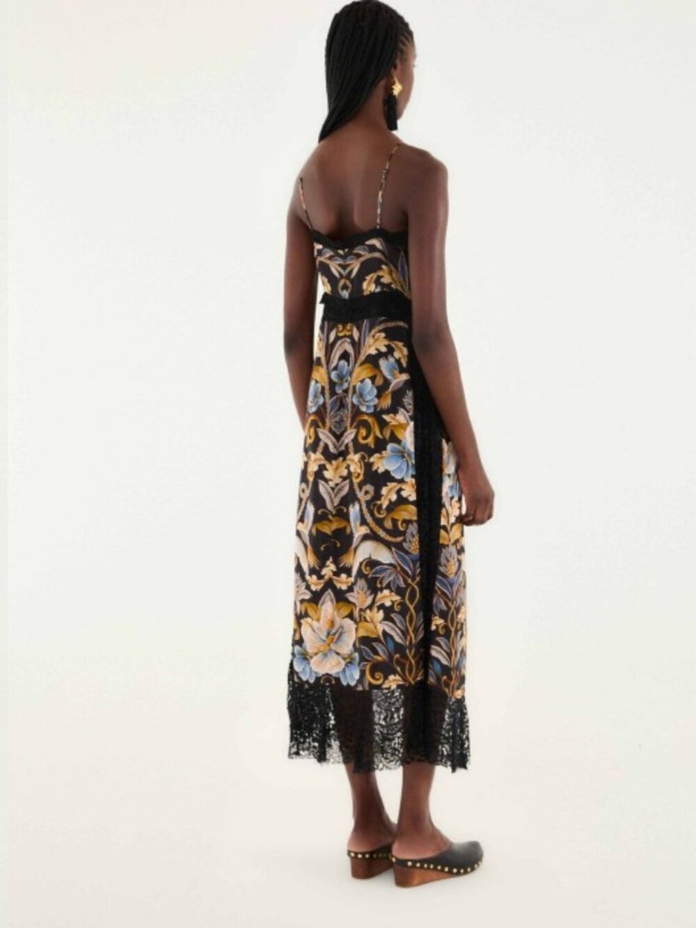 FARM Rio Snake Garden Midi Dress Sz L Worn Once - Picture 3 of 7